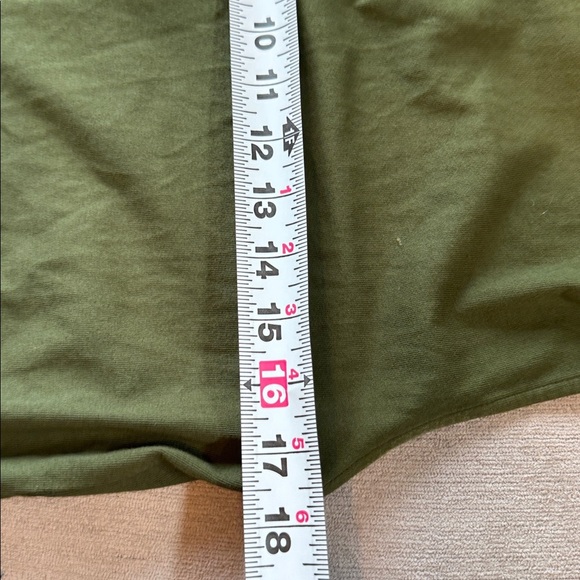 Velvet by Graham & Spencer green Mock Neck Midi Dress, Anthropologie 100% Cotton - Picture 8 of 12